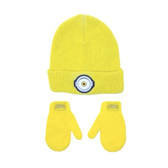 Minions Beanie Hat And Mittens - Picture 5 of 7